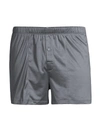 Hanro Sporty Mercerised Cotton Boxer Shorts In Lava Rock