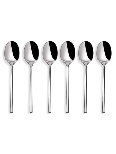 Broggi Gualtiero 6-piece 18/10 Stainless Steel Espresso Spoons