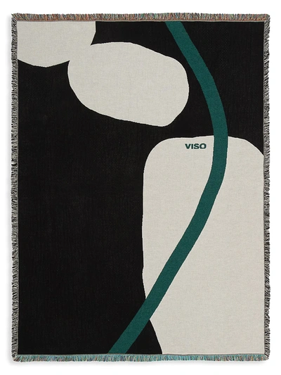 Viso Project Tapestry Blanket In Black Green