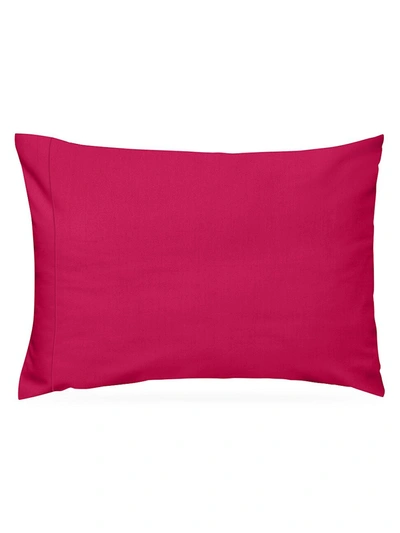 Anne De Solene Vexin Framboise 2-piece 200 Thread Count Pillowcase Set In Red