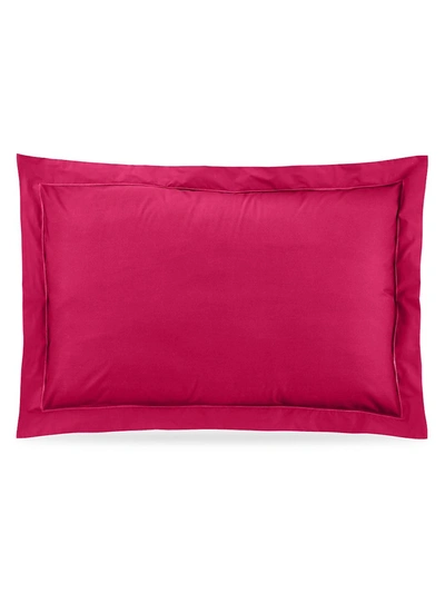Anne De Solene Vexin Framboise 200 Thread Count Sham In Red
