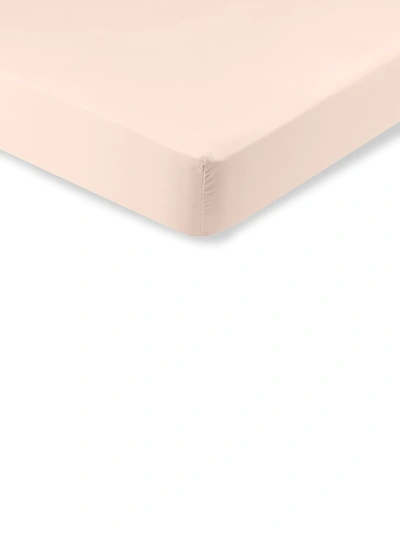 Anne De Solene Éclat Poudre 300 Thread Count Fitted Sheet In Pink
