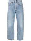 Agolde 90s Pinch Waist High Rise Jeans Light Blue A154d-1141 In Blau