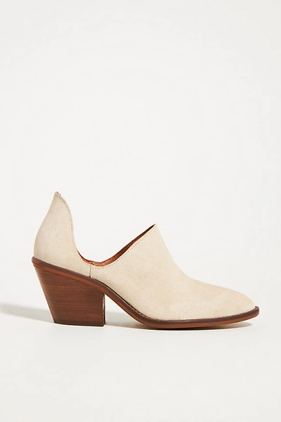 Anthropologie D'orsay Heeled Booties In White
