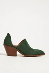 Anthropologie D'orsay Heeled Booties In Green