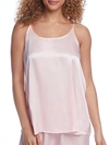 Pj Harlow Anne Satin Sleep Cami Top In Light Peach