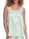 Pj Harlow Laura Satin Tank In Mint