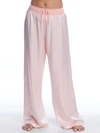 Pj Harlow Jolie Silk-blend Lounge Pants In Light Peach