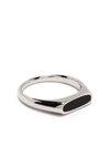 Tom Wood Mario Onyx Ring In Silber