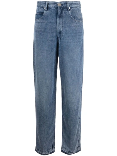 Isabel Marant Étoile Mid-wash Boyfriend Jeans In Blue