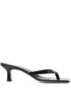 Aeyde Wilma Nappa Sandal In Schwarz
