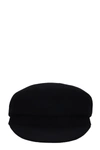 ISABEL MARANT EVIE HATS IN BLACK WOOL,CQ0001-00M005A01BK