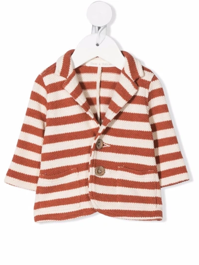 Zhoe & Tobiah Babies' Striped Knit Blazer In Neutrals