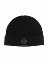 DSQUARED2 LOGO-PRINT COTTON-WOOL BEANIE