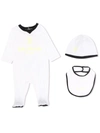 BALMAIN LOGO-PRINT BABY GROW SET