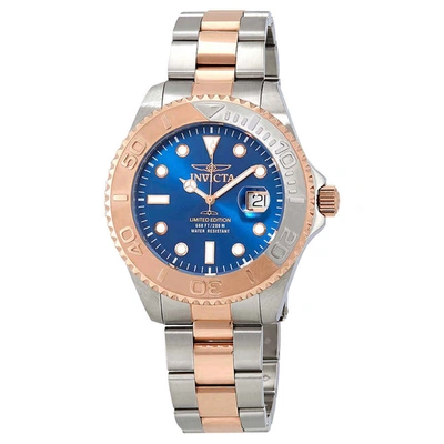 Invicta Pro Diver Blue Dial Mens Watch 24626 In Two Tone  / Blue / Gold Tone / Rose / Rose Gold Tone