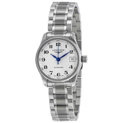 Longines Master Automatic Silver Dial Ladies Watch L21284786 In Blue / Silver