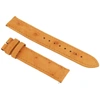 HADLEY ROMA HADLEY ROMA 18MM TAN OSTRICH LEATHER STRAP