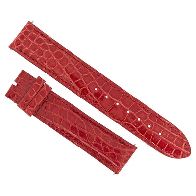 Hadley Roma 19mm Red Alligator Leather Strap