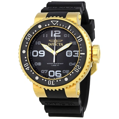 Invicta Pro Diver Black Dial Mens Watch 21521 In Black,gold Tone,yellow