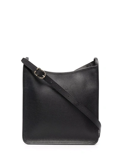 Longchamp Large Le Foulonné Crossbody Bag In Black