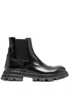 ALEXANDER MCQUEEN RIDGED-SOLE ANKLE BOOTS