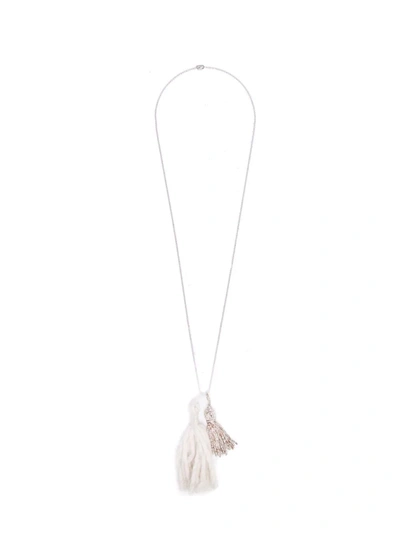 Caffe' D'orzo Tassel-detail Necklace In Neutrals