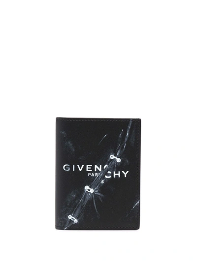 Givenchy Logo印花对折卡夹 In Black