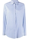 ALBERTO BIANI STRIPED COTTON POPLIN SHIRT