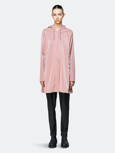 Rains A-line Jacket In Pink