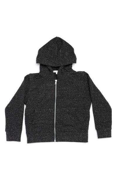 Threads 4 Thought Kids' Zip Hoodie In Heather Black