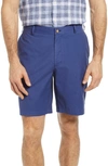 Peter Millar Seaside Stretch Poplin Shorts In Atlantic Blue