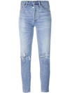 CITIZENS OF HUMANITY DISTRESSED SKINNY JEANS,157774911299585