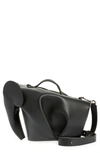 Loewe Large Elephant Leather Crossbody Bag In Black