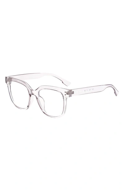Fifth & Ninth Draper 49mm Square Blue Light Blocking Glasses In Clear/ Clear