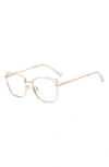 Fifth & Ninth Sahara 53mm Square Blue Light Blocking Glasses In Clear/ Clear