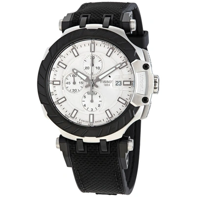 Tissot T-race Motogp Chronograph Automatic Silver Dial Mens Watch T1154272703100 In Black / Grey / Silver