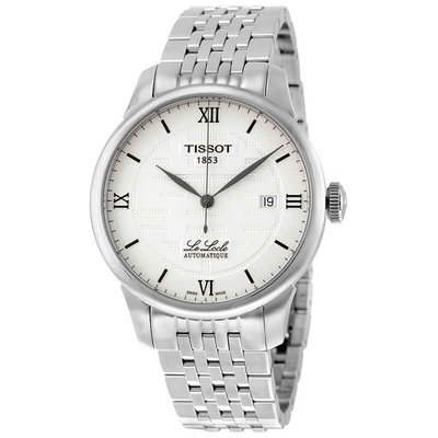 Tissot T-classic Le Locle Silver Dial Mens Watch T41183350 In Grey,silver Tone