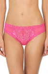 Natori Feathers Hipster Briefs In Raspberry Crush