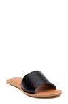 Beach By Matisse Coconuts By Matisse Cabana Slide Sandal In Black Fabric