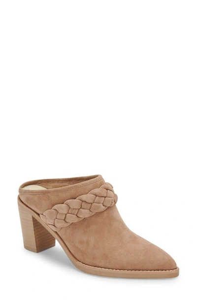 Dolce Vita Serla Mules In Truffle Suede In Beige