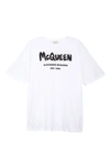 ALEXANDER MCQUEEN GRAFFITI LOGO GRAPHIC TEE,668428QZADK