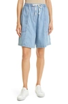 RACHEL COMEY LINSLEY DRAWSTRING DENIM SHORTS,213W-575-D1005