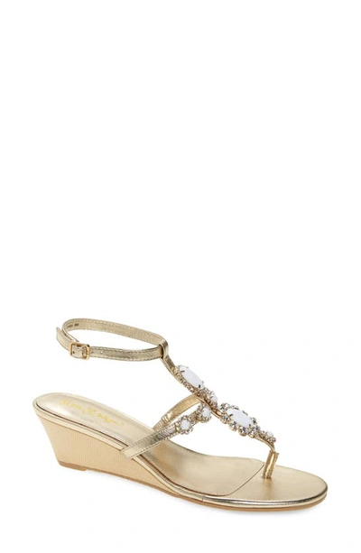 Lilly Pulitzerr Kately Embellished Wedge Sandal In Resort White