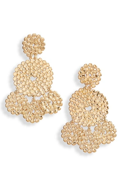 Gas Bijoux Lucky Sequin Earrings In Or