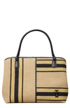 TORY BURCH MCGRAW STRIPE CANVAS TOTE,81916