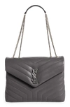 SAINT LAURENT MEDIUM LOULOU MATELASSÉ LEATHER SHOULDER BAG,574946DV726