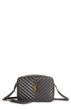 Saint Laurent Lou Medium Camera Monogram Ysl Calf Crossbody Bag In Storm