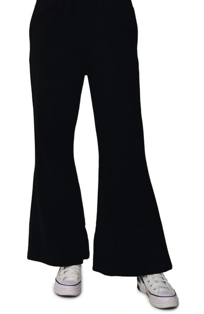 Absence Of Colour Polly Jersey Bell Bottom Pants In Black