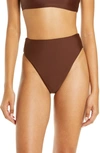 Jade Swim Incline Bikini Bottoms In Mocha